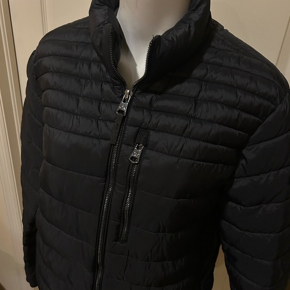 Calvin Klein Packable Puffer Black Jacket. Carry pouch attached. Nearly new Med. - Picture 2 of 12